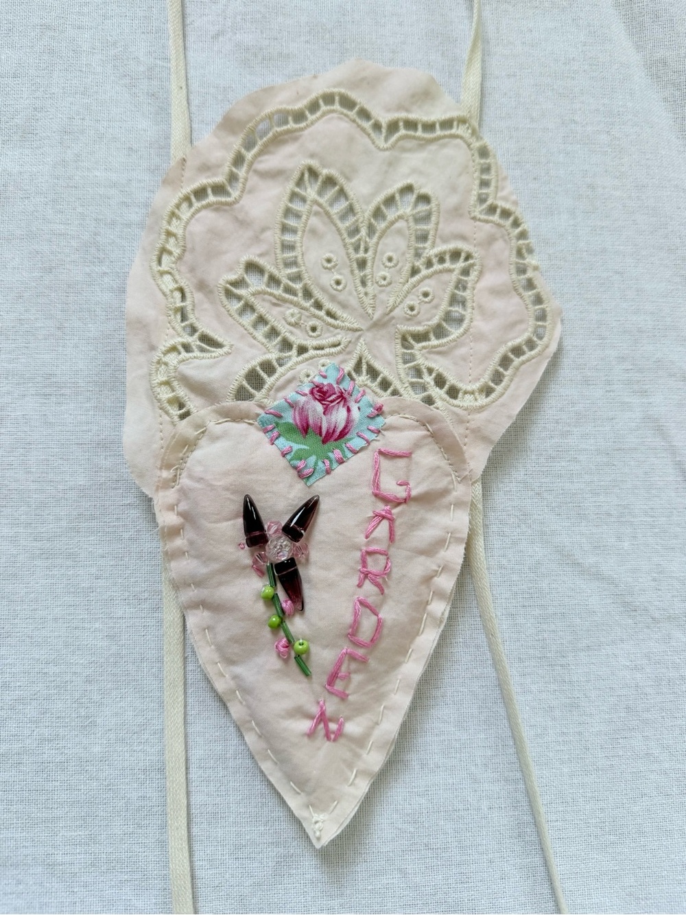 Fabric garden necklace